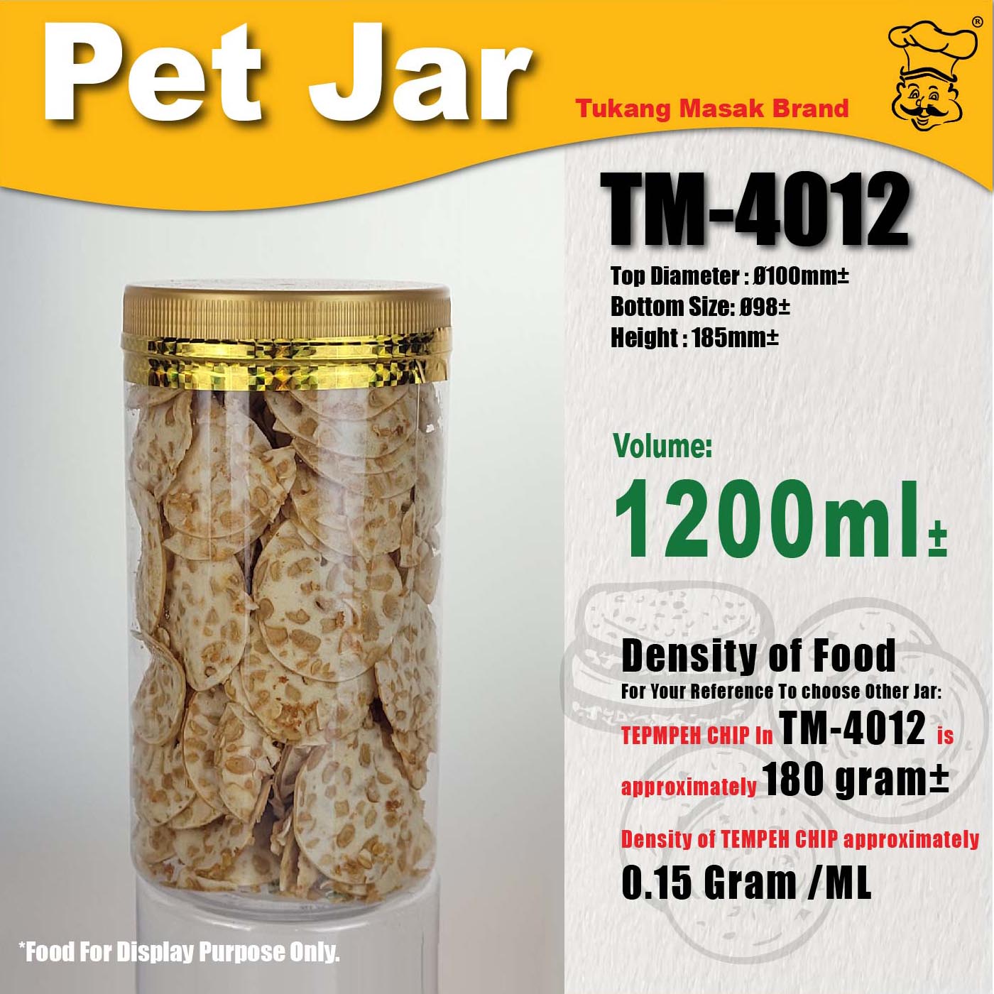 1200ml biscuit bottle
